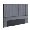 VELA Bed Head Headboard Bedhead Velvet Grey – KING