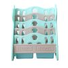 Kids Bookshelf Bookcase Magazine Rack Organiser Shelf Children – Green