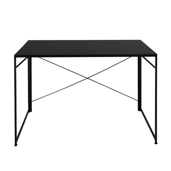 Office Desk Computer Work Study Gaming Foldable Home Student Table Metal Stable – Black
