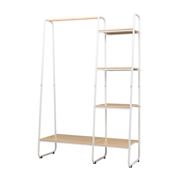 Closet Storage Rack Clothes Hanger Shelf Garment Rail Stand Wardrobe Organiser