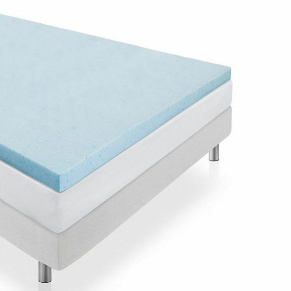 5cm Thickness Cool Gel Memory Foam Mattress Topper Bamboo Fabric – KING, 5 cm