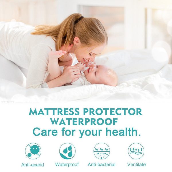 Terry Cotton Fully Fitted Waterproof Mattress Protector – KING SINGLE