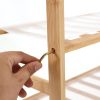 Bamboo Shoe Rack Storage Wooden Organizer Shelf Stand – 80 cm, 4 Tiers