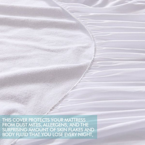 Fitted Waterproof Mattress Protector with Bamboo Fibre Cover – KING SINGLE