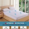 Mattress Protector Topper Polyester Cool Fitted Cover Waterproof – KING