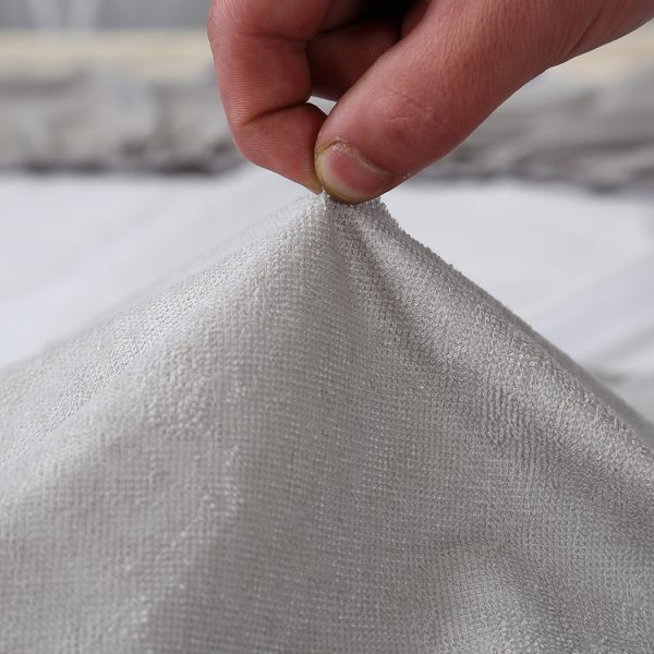 Mattress Protector Fitted Sheet Cover Waterproof Cotton Fibre – DOUBLE