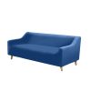 Sofa Cover Couch High Stretch Super Soft Plush Protector Slipcover – Navy, 2 Seater