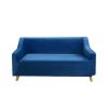 Sofa Cover Couch High Stretch Super Soft Plush Protector Slipcover – Navy, 2 Seater