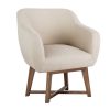 Fabric Tub Lounge Armchair – Beige