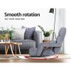 Floor Sofa Bed Lounge Chair Recliner Chaise Chair Swivel – Grey