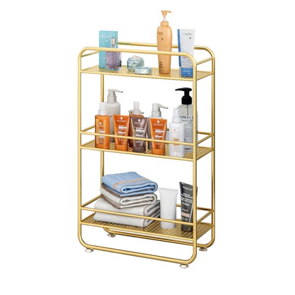 3 Tier Rectangular Bathroom Shelf Multifunctional Storage Display Rack Organiser – 1