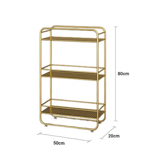 3 Tier Rectangular Bathroom Shelf Multifunctional Storage Display Rack Organiser – 1