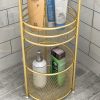 3 Tier Bathroom Freestanding Storage Shelf Multifunctional Display Rack Organiser with Basket – 1