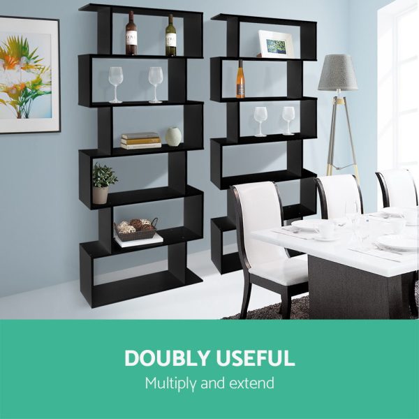 6 Tier Display Shelf – Black