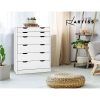6 Chest of Drawers Tallboy Dresser Table Storage Cabinet Bedroom – White