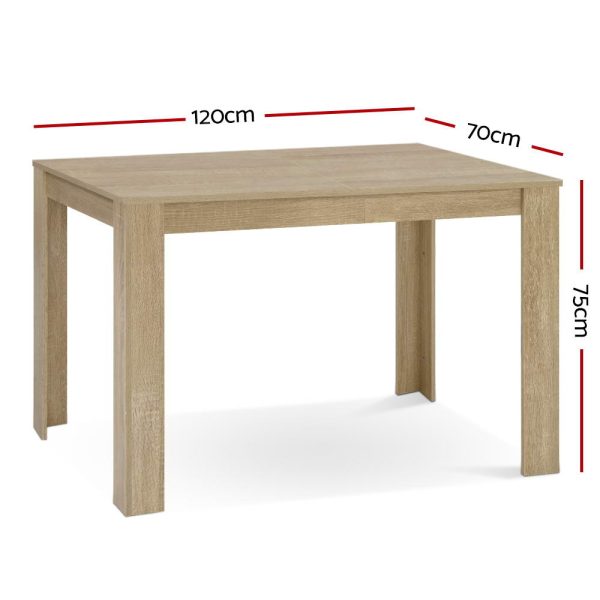 Dining Table 4 Seater Wooden Kitchen Tables 120cm Cafe Restaurant