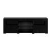 Adel TV Cabinet Entertainment Unit Stand RGB LED Gloss Furniture 160cm – Black