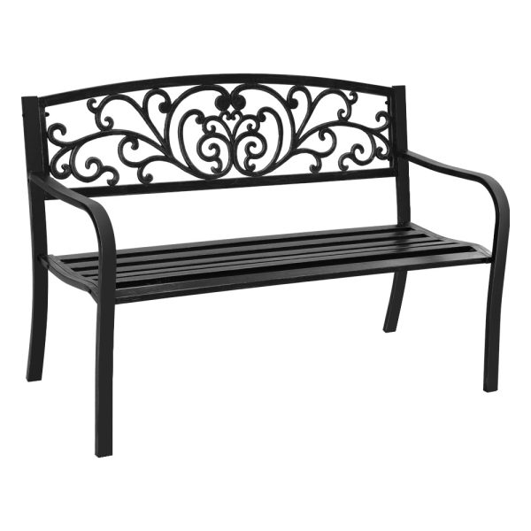 Outdoor Garden Bench – Black