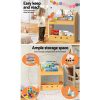 Kids Bookshelf Children Toys Storage Shelf Rack Organiser Bookcase Display – Wooden