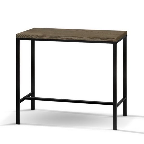 Vintage Industrial High Bar Table for Stool Kitchen Cafe Desk – Dark Brown