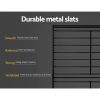 Apache Metal Bed Frame Mattress Base Platform Foundation Black Dane – DOUBLE
