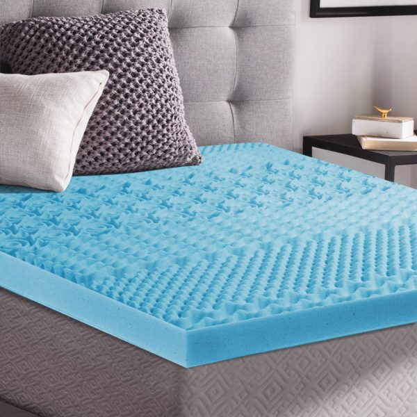 7-Zone Cool Gel Mattress Topper Memory Foam Removable Cover – DOUBLE, 8 cm