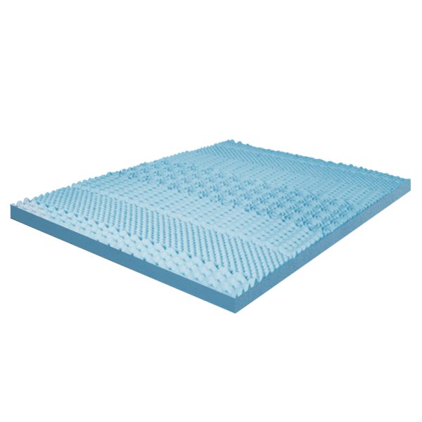 7-Zone Cool Gel Mattress Topper Memory Foam Removable Cover