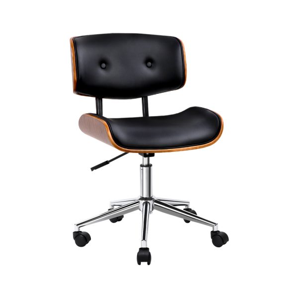 Wooden Fabric Office Chair