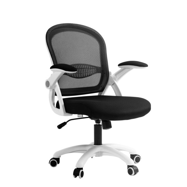 Office Chair Mesh Computer Desk Chairs Work Study Gaming Mid Back – Black