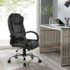 Office Chair Gaming Computer Chairs Executive PU Leather Seat – Black