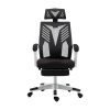 Gaming Office Chair Computer Desk Chair Home Work Recliner – Black and White