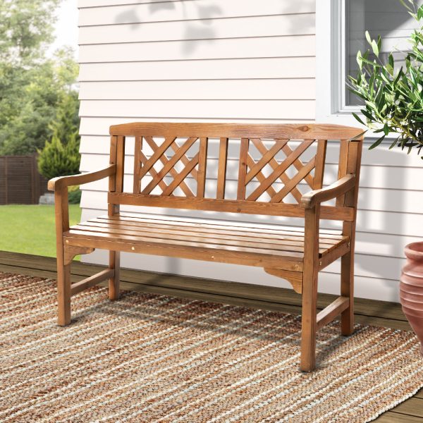Wooden Garden Bench Patio Furniture Timber Outdoor Lounge Chair