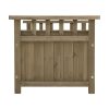 Outdoor Storage Box Wooden Garden Bench Chest Toy Tool Sheds Furniture – Brown