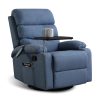 Massage Chair Recliner Chairs Heated Lounge Sofa Armchair 360 Swivel – Blue