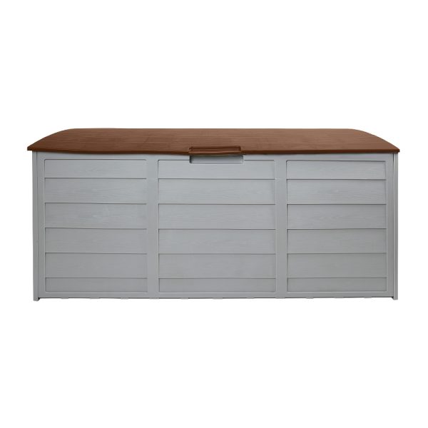 290L Outdoor Storage Box – Brown and Grey