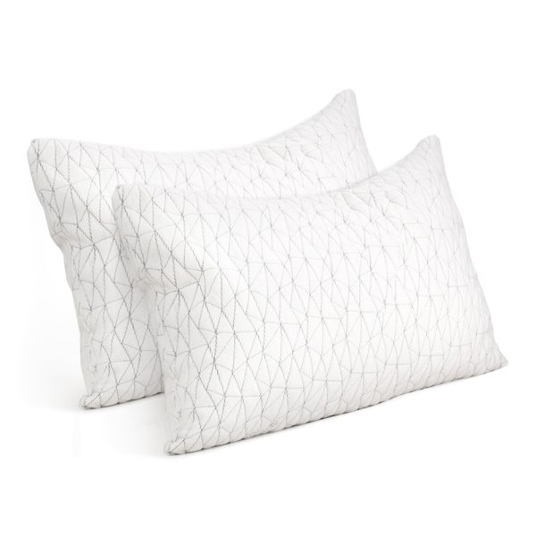 Bedding Set of 2 Rayon Memory Foam Pillow – SINGLE