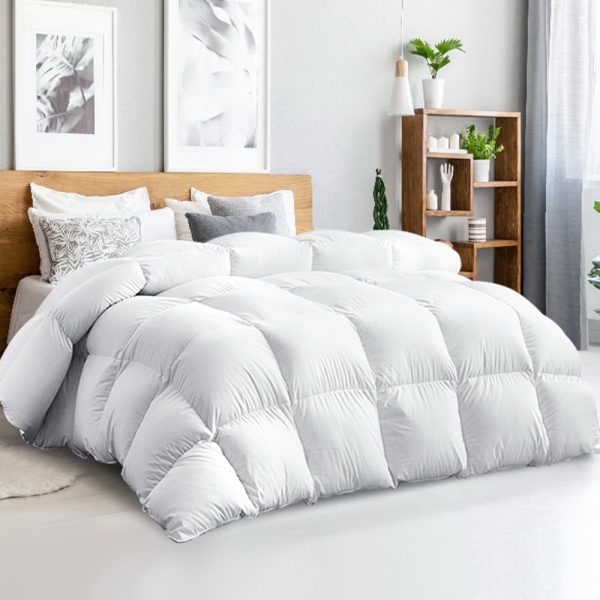 Bedding Goose Down Feather Quilt – KING, 500 GSM