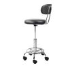 Salon Stool Swivel Chair Backrest Barber Hairdressing Hydraulic Height