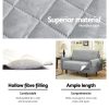 Sofa Cover Quilted Couch Covers Lounge Protector Slipcovers 3 Seater – Grey