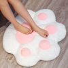 Paw Shape Cushion Warm Lazy Sofa Decorative Pillow Backseat Plush Mat Home Decor