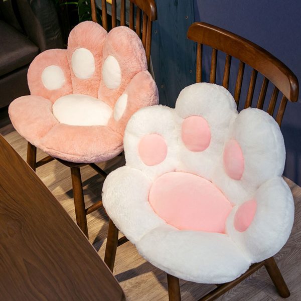 Paw Shape Cushion Warm Lazy Sofa Decorative Pillow Backseat Plush Mat Home Decor