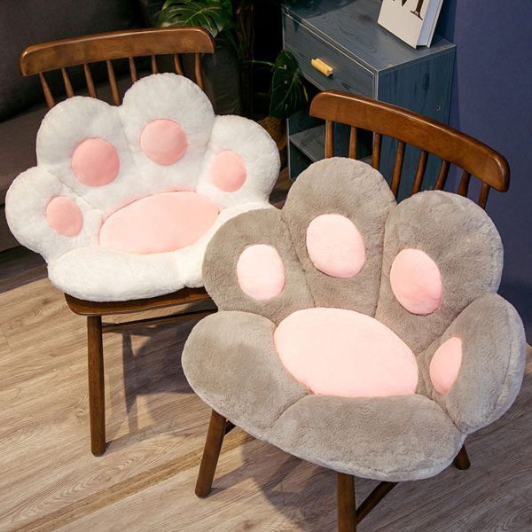 Paw Shape Cushion Warm Lazy Sofa Decorative Pillow Backseat Plush Mat Home Decor