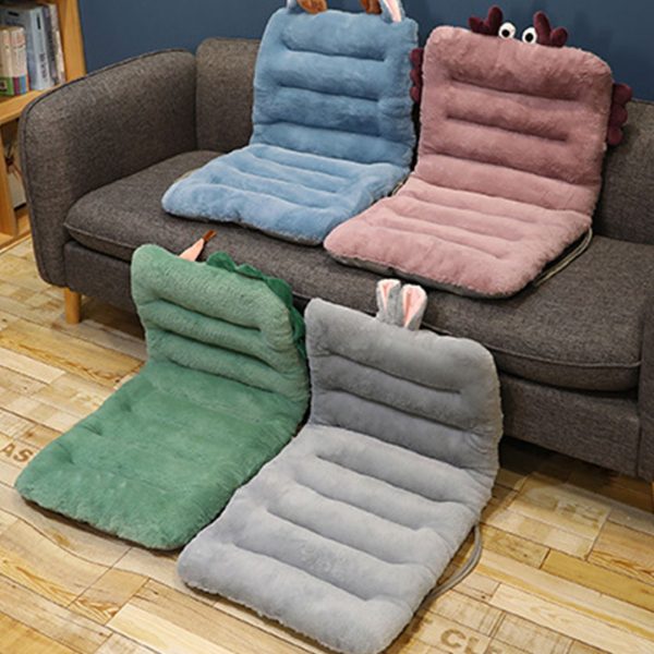 Green One Piece Dino Cushion Office Sedentary Butt Mat Back Waist Chair Support Home Decor – 1