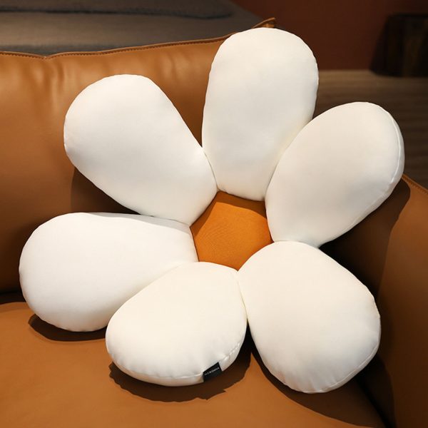 Daisy Flower Shape Cushion Soft Leaning Bedside Pad Floor Plush Pillow Home Decor