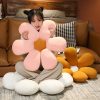 Daisy Flower Shape Cushion Soft Leaning Bedside Pad Floor Plush Pillow Home Decor