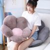 Whimsical Big Flower Shape Cushion Soft Leaning Bedside Pad Floor Plush Pillow Home Decor