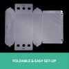 Clear Shoe Box Foldable Transparent Shoe Storage Stackable Case – 20