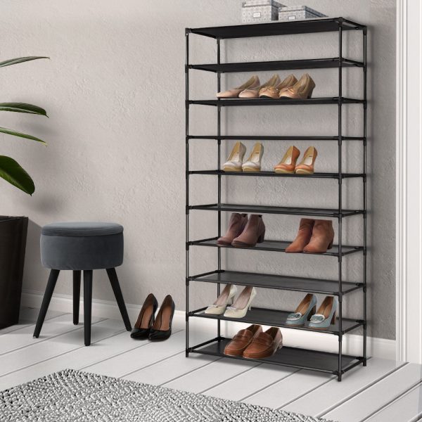 Shoe Rack 10-Tier (50 Pair) Shoes Organiser DIY Stackable Organizer Storage Shelf Stand Holder Portable Wardrobe