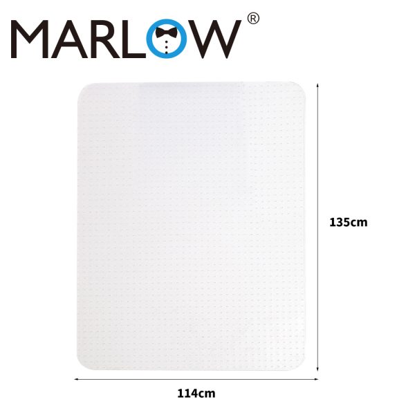 Chair Mat Office Carpet Floor Protectors Home Room Computer Work 135X114 – Clear