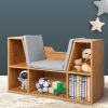 Kids Bookcase Toys Box Shelf Storage Cabinet Container Children Organiser – Brown